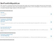 Tablet Screenshot of benfranklinrepublican.blogspot.com