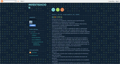 Desktop Screenshot of investigacionescienciaeinvestigacion.blogspot.com