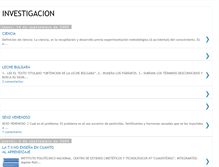 Tablet Screenshot of investigacionescienciaeinvestigacion.blogspot.com