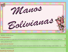 Tablet Screenshot of manosbolivianas.blogspot.com