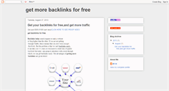 Desktop Screenshot of morebacklinksforfree.blogspot.com