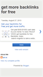 Mobile Screenshot of morebacklinksforfree.blogspot.com
