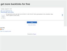 Tablet Screenshot of morebacklinksforfree.blogspot.com