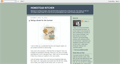 Desktop Screenshot of homesteadkitchen.blogspot.com