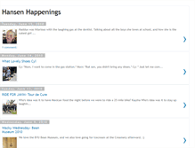 Tablet Screenshot of hansenhappenings07.blogspot.com