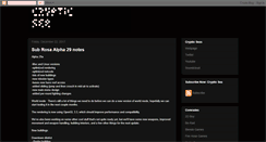 Desktop Screenshot of crypticsea.blogspot.com