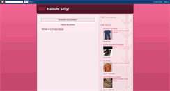 Desktop Screenshot of hainutesexy.blogspot.com