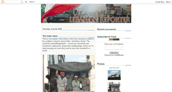 Desktop Screenshot of lebanonreporter.blogspot.com