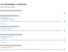 Tablet Screenshot of latecnologiaynosotros.blogspot.com