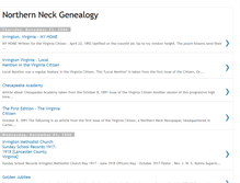 Tablet Screenshot of northernneckgenealogy.blogspot.com