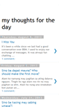 Mobile Screenshot of mythoughtsfortheday2010.blogspot.com