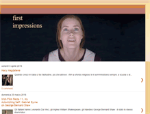 Tablet Screenshot of firstimpressions86.blogspot.com