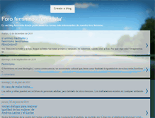 Tablet Screenshot of forofeminista.blogspot.com