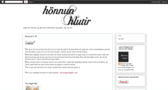 Desktop Screenshot of honnunoghlutir.blogspot.com