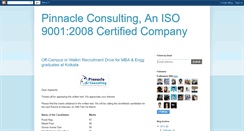 Desktop Screenshot of pinnacle-consulting.blogspot.com