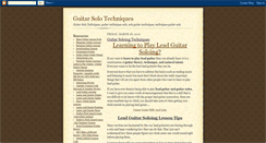 Desktop Screenshot of guitarsolotechniques.blogspot.com