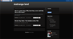 Desktop Screenshot of matrangaland.blogspot.com