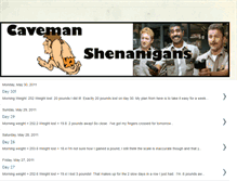 Tablet Screenshot of cavemanshenanigans.blogspot.com