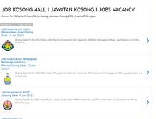 Tablet Screenshot of jobkosong4all.blogspot.com