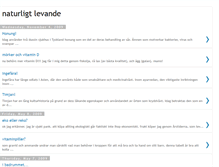 Tablet Screenshot of naturligtlevande.blogspot.com