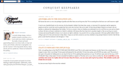Desktop Screenshot of conquestkeepsakes.blogspot.com