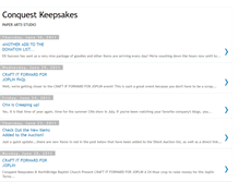 Tablet Screenshot of conquestkeepsakes.blogspot.com