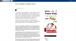 Desktop Screenshot of free-examples-of-college-essays.blogspot.com