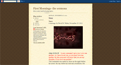Desktop Screenshot of firstmornings.blogspot.com