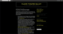 Desktop Screenshot of placertheatreballet.blogspot.com
