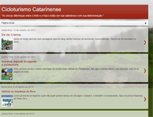 Tablet Screenshot of cicloturismocatarinense.blogspot.com