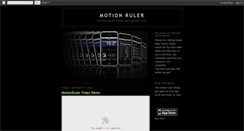 Desktop Screenshot of motionruler.blogspot.com