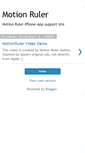 Mobile Screenshot of motionruler.blogspot.com
