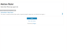 Tablet Screenshot of motionruler.blogspot.com