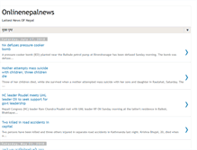 Tablet Screenshot of onlinenepalnews.blogspot.com