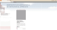 Desktop Screenshot of kertsopoulosaestheticsmusicological.blogspot.com