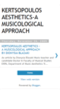Mobile Screenshot of kertsopoulosaestheticsmusicological.blogspot.com