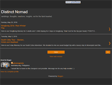 Tablet Screenshot of distinctnomad.blogspot.com