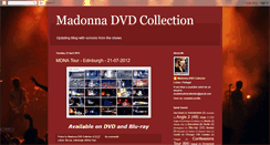 Desktop Screenshot of madonna-dvd-collection.blogspot.com