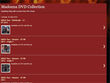 Tablet Screenshot of madonna-dvd-collection.blogspot.com