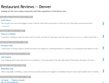 Tablet Screenshot of denverrestaurantreviews.blogspot.com