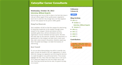 Desktop Screenshot of caterpillarcareerconsultants.blogspot.com