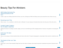 Tablet Screenshot of beauty-tips-for-ministers.blogspot.com