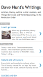 Mobile Screenshot of davehuntswritings.blogspot.com