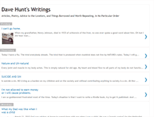 Tablet Screenshot of davehuntswritings.blogspot.com