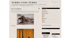 Desktop Screenshot of perroquecomeperro.blogspot.com