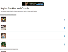 Tablet Screenshot of kaylascookiesandcrumbs.blogspot.com