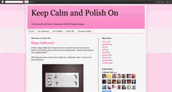 Desktop Screenshot of keepcalmandpolishon.blogspot.com