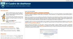 Desktop Screenshot of elcuadrodedeshonor.blogspot.com