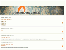 Tablet Screenshot of flamingjunevintage.blogspot.com