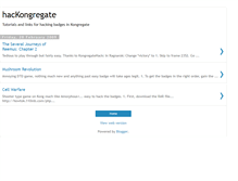Tablet Screenshot of hackongregate.blogspot.com